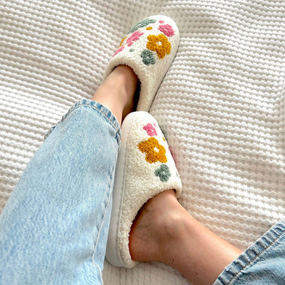 Chaussons Fleurs Livia
