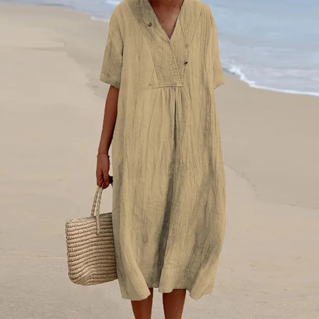 Karen – Robe Midi à coupe décontractée