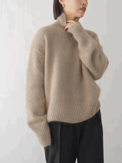 Emily™ – Pull à col roulé tricoté doux et confortable