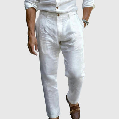 Pantalon en lin chic Saint-Tropez