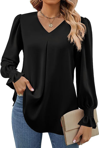 Blouse Calla™ en chiffon à couleurs évasées