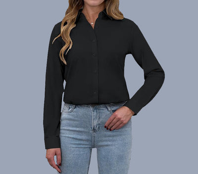 Chemise décontractée Sara™ à col polo lâche
