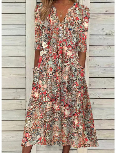 WILLOW | ROBE D'ÉTÉ ÉLÉGANTE AVEC COUVERTURE DU VENTRE