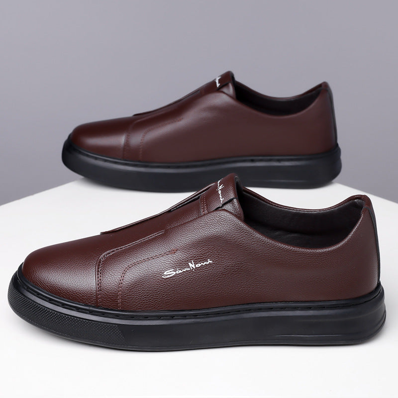 Chaussures en cuir à enfiler