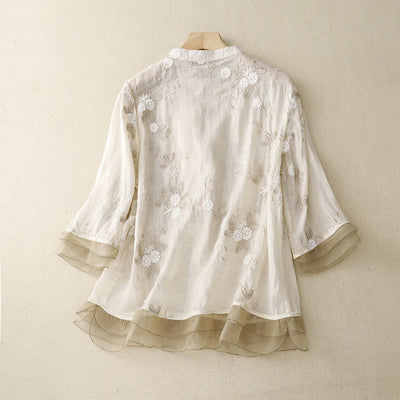 Laurienne™ | Chemise à broderies