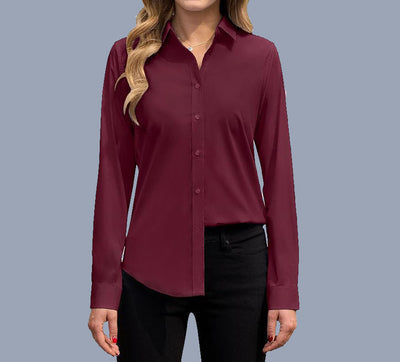 Chemise décontractée Sara™ à col polo lâche
