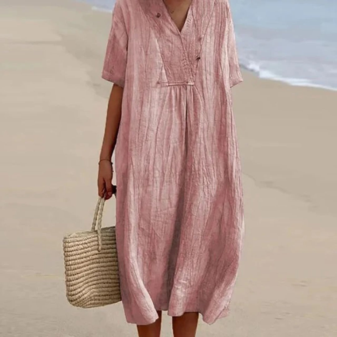 Karen – Robe Midi à coupe décontractée