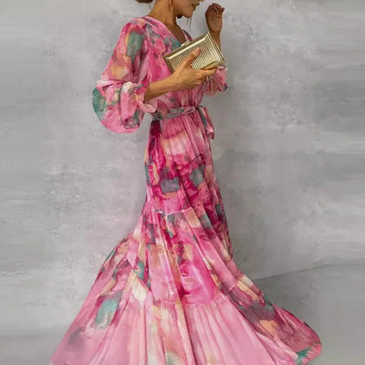 Grace™ - Robe fleurie élégante faite à la main