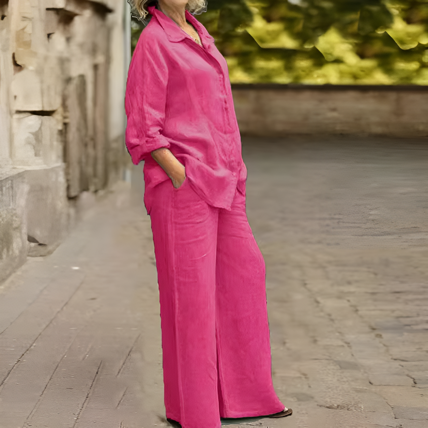 Ensemble chemise en lin Lara