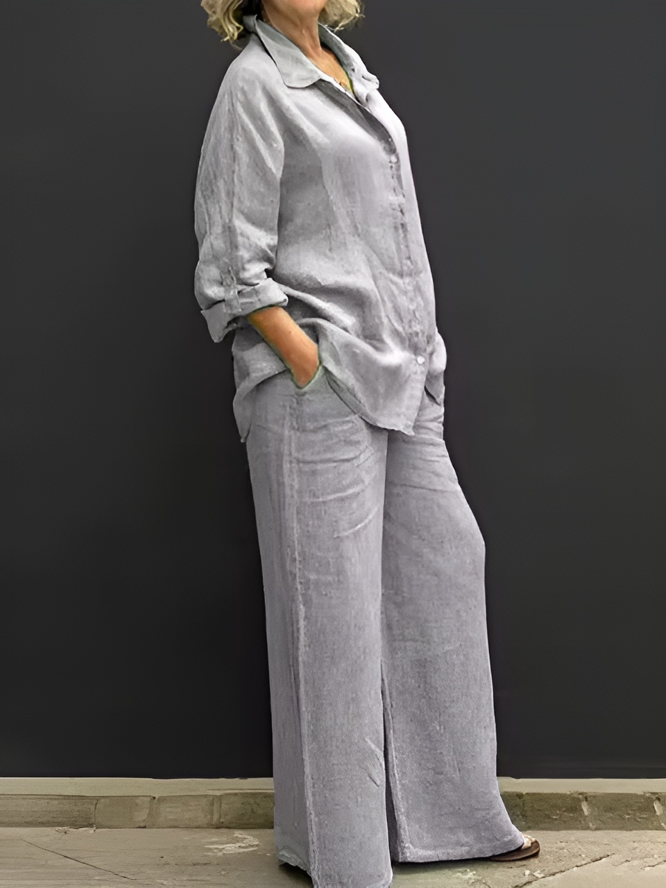 Ensemble chemise en lin Lara