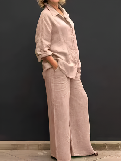 Ensemble chemise en lin Lara
