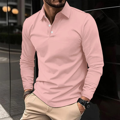 Ethan™ - Polo décontracté à manches longues