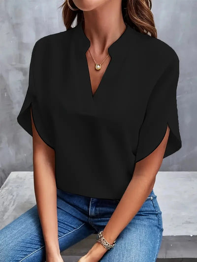 CLARA | Blouse en chiffon solide
