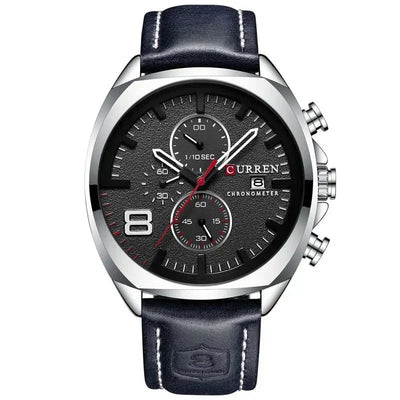 Montre de sport chronographe étanche au design militaire