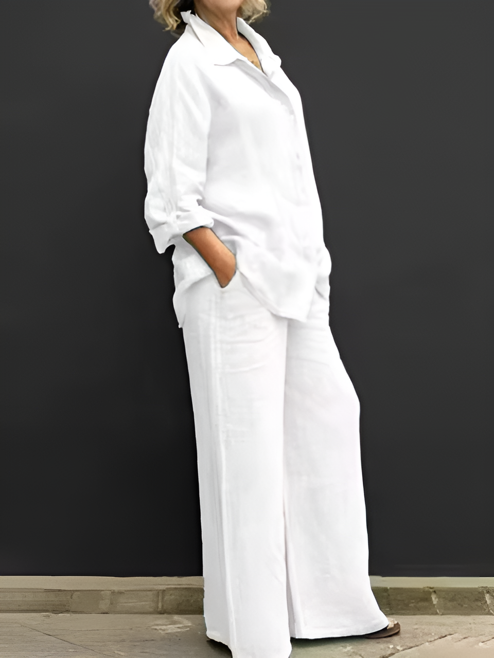 Ensemble chemise en lin Lara