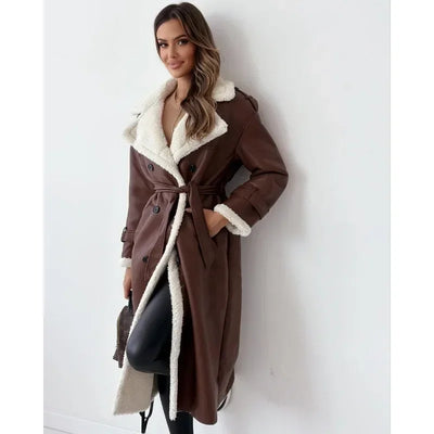 Monroe | Manteau Cuir Doublure Laine