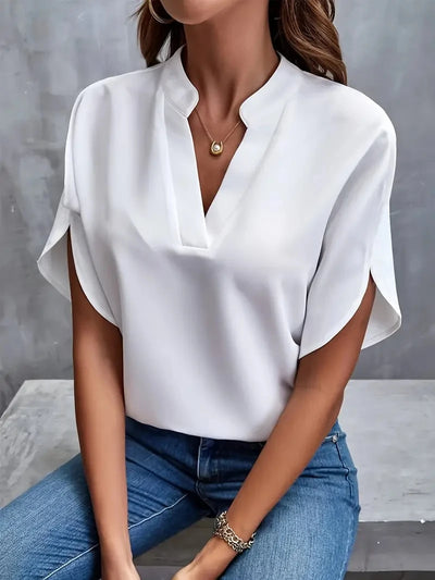 CLARA | Blouse en chiffon solide