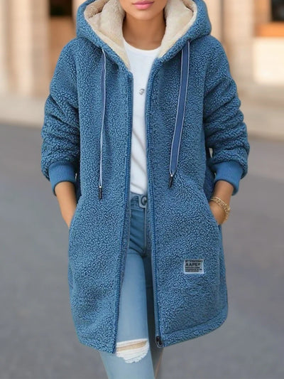 Manteau Vera™ en polaire à capuche type sherpa