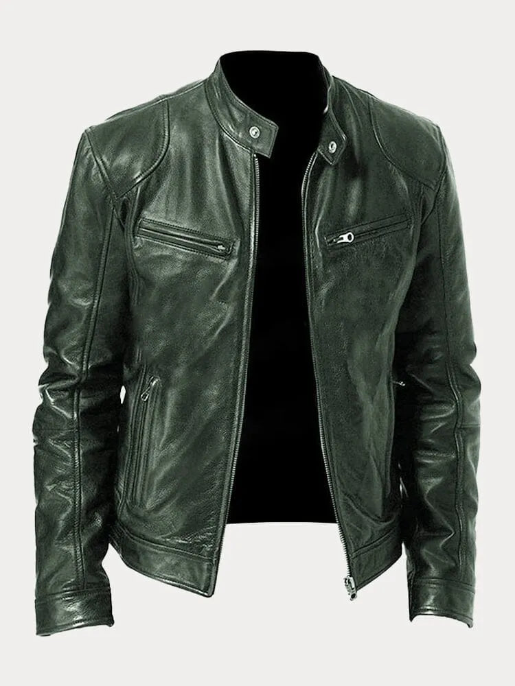 Victor™ | Veste en cuir décontractée : style intemporel