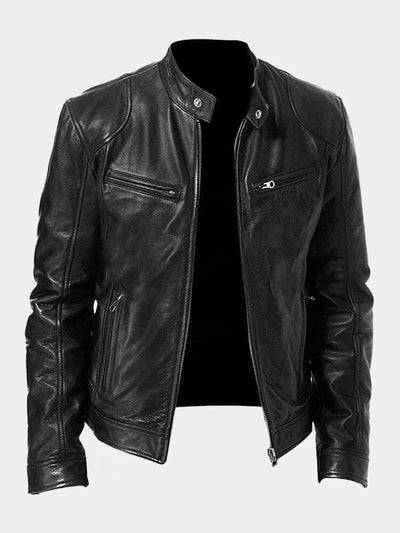 Victor™ | Veste en cuir décontractée : style intemporel