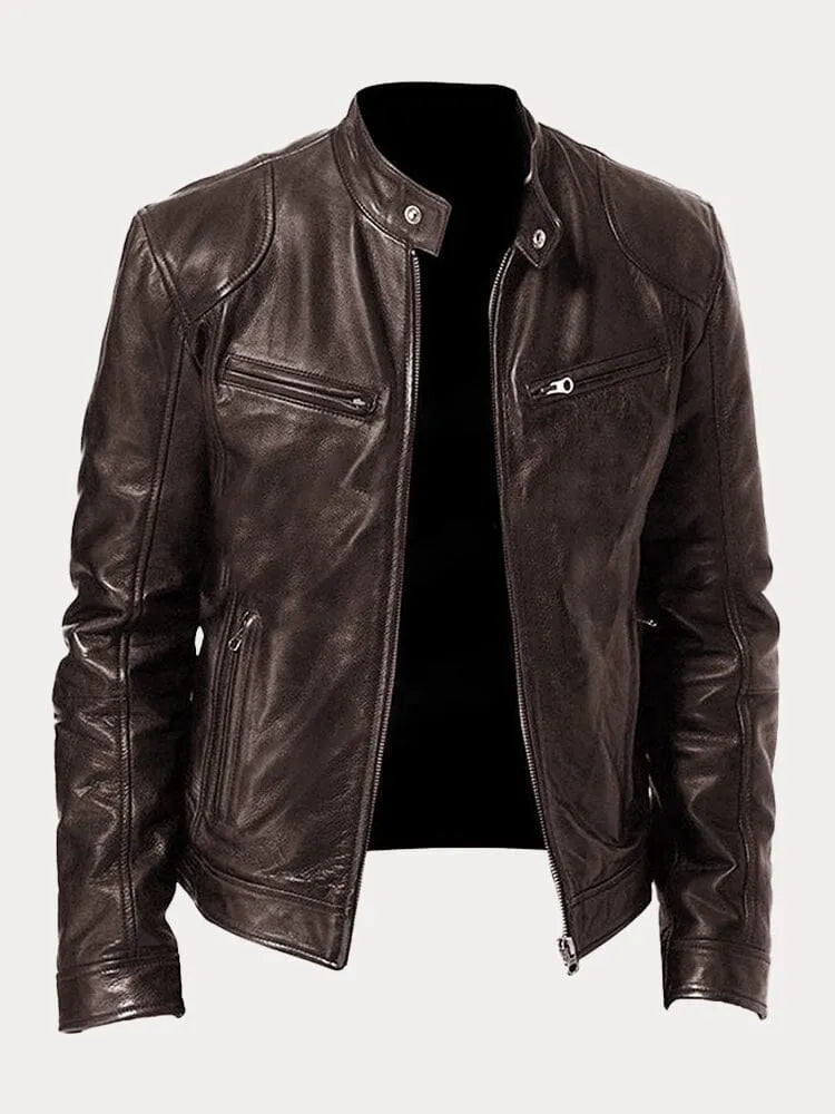 Victor™ | Veste en cuir décontractée : style intemporel
