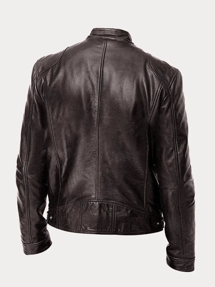 Victor™ | Veste en cuir décontractée : style intemporel