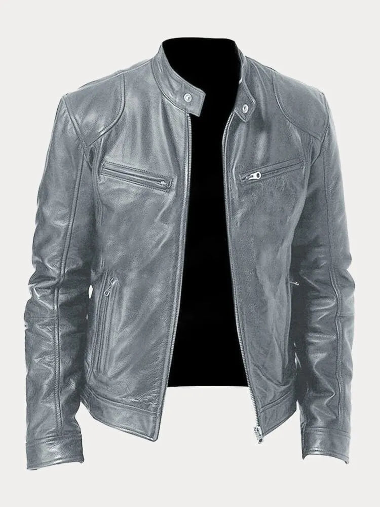 Victor™ | Veste en cuir décontractée : style intemporel
