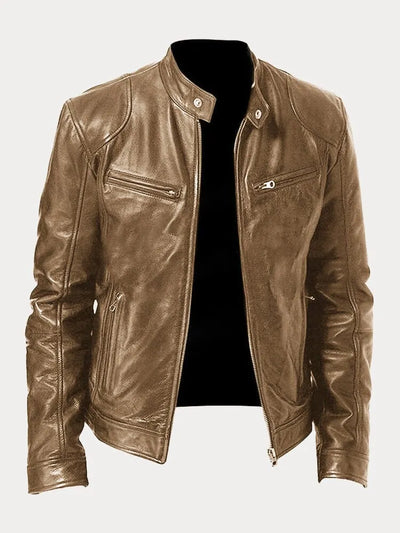 Victor™ | Veste en cuir décontractée : style intemporel