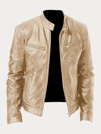 Victor™ | Veste en cuir décontractée : style intemporel