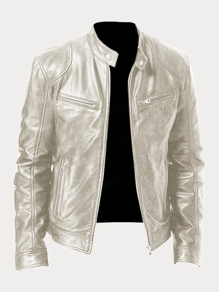 Victor™ | Veste en cuir décontractée : style intemporel