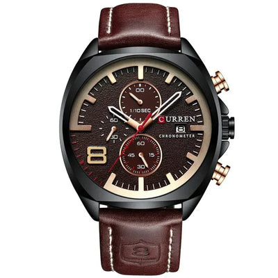 Montre de sport chronographe étanche au design militaire