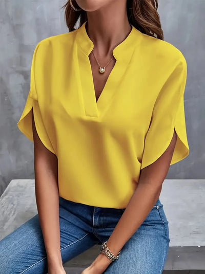 CLARA | Blouse en chiffon solide