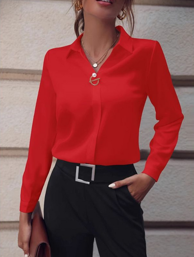 Mica™ Blouse Élegante à Coupe Slim