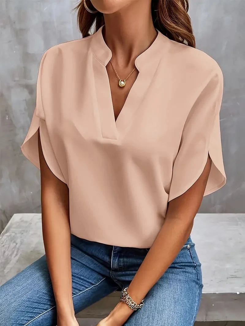 CLARA | Blouse en chiffon solide