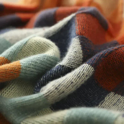 Pull en laine à carreaux Romy
