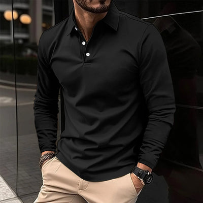 Ethan™ - Polo décontracté à manches longues