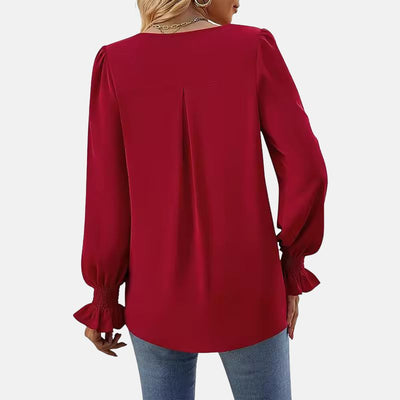 Blouse Calla™ en chiffon à couleurs évasées