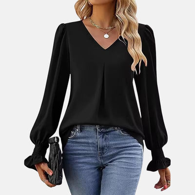 Blouse Calla™ en chiffon à couleurs évasées