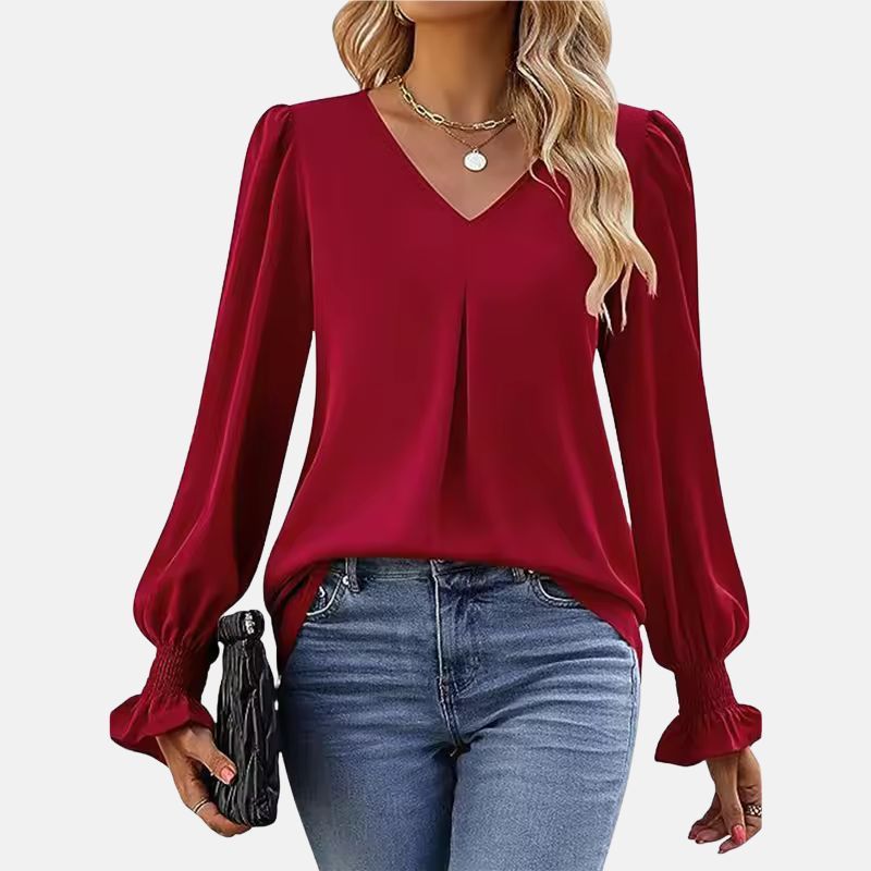 Blouse Calla™ en chiffon à couleurs évasées