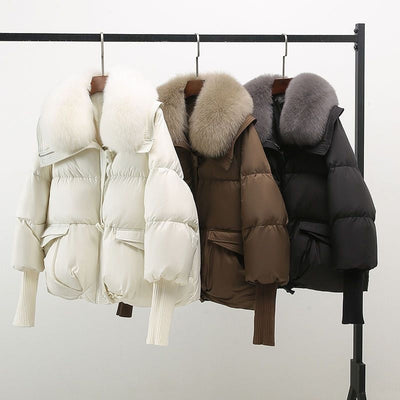 CHARLENE | Veste en duvet glamour