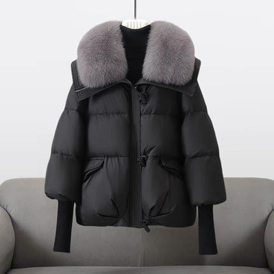 CHARLENE | Veste en duvet glamour