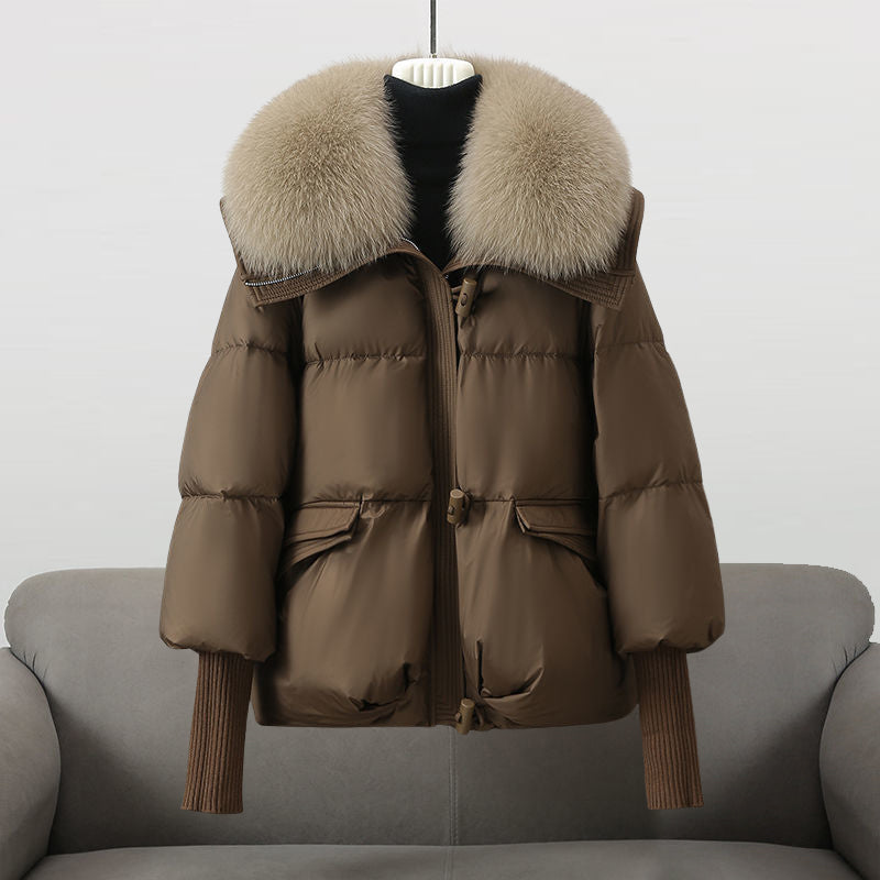 CHARLENE | Veste en duvet glamour