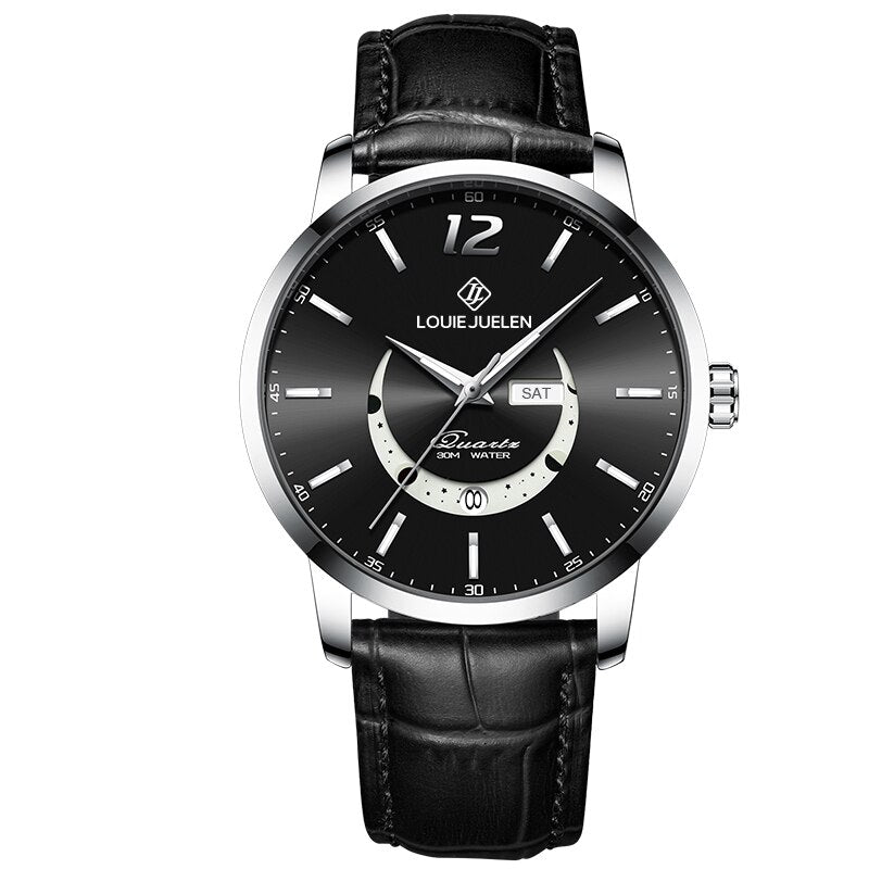 Montre élégante avec phase de lune