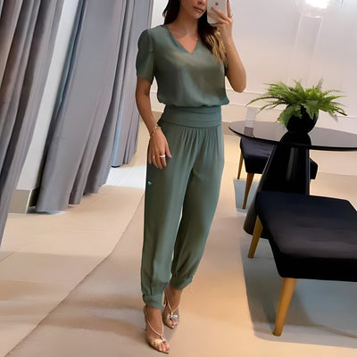 Alexandra | Ensemble avec blouse et pantalon