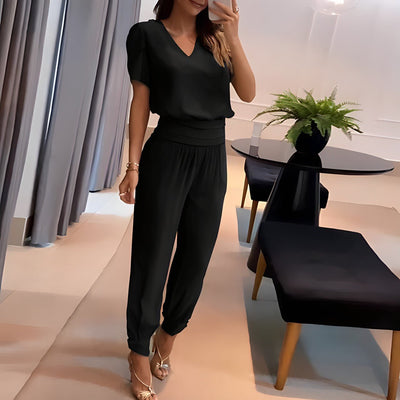Alexandra | Ensemble avec blouse et pantalon