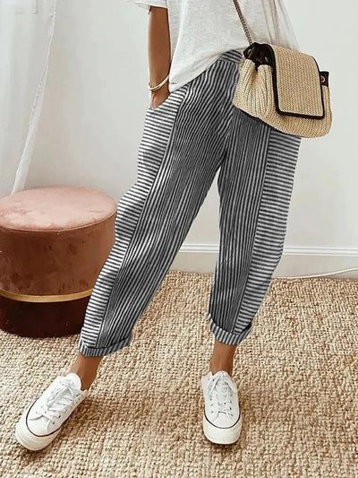 Lore Pantalon à Rayures