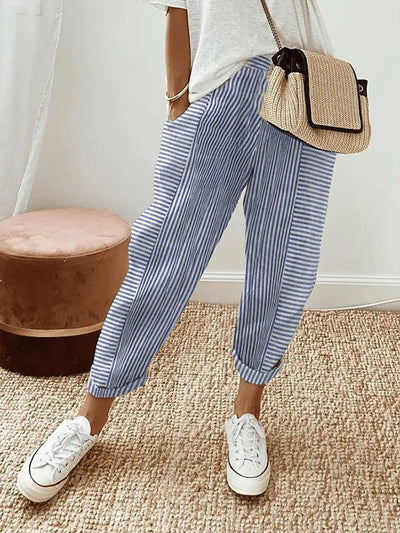 Lore Pantalon à Rayures