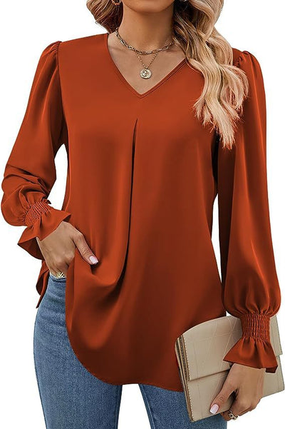 Blouse Calla™ en chiffon à couleurs évasées
