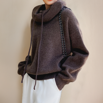 Charlotte - Pull à col roulé en laine mérinos