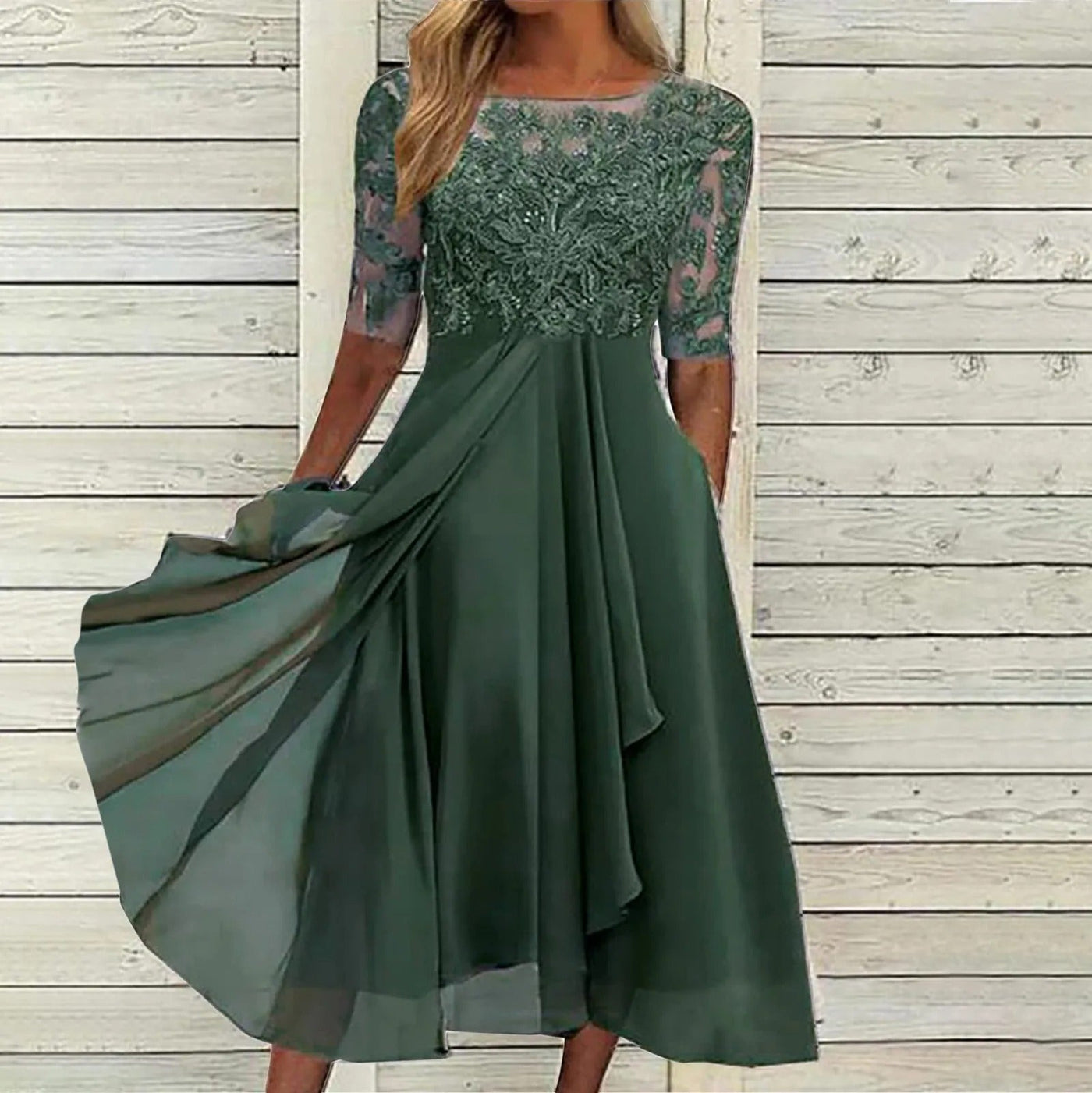 Robe midi en dentelle Scarlett™